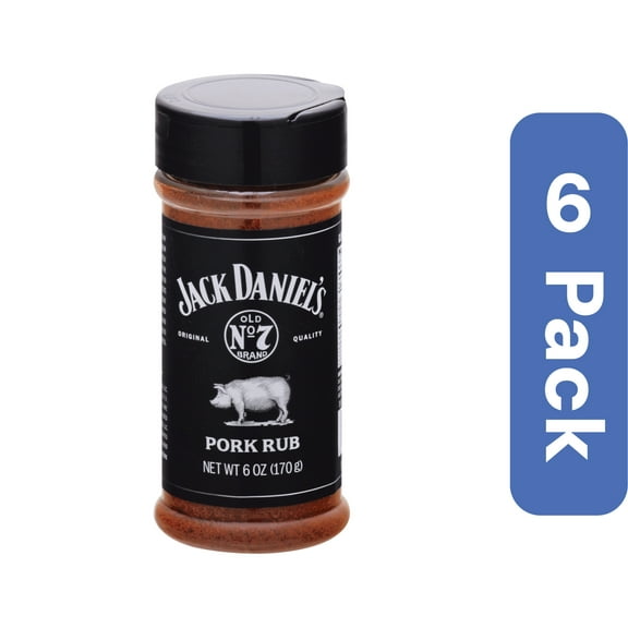 Jack Daniel's BBQ Pork Rub 6 oz (Pack of 6)