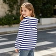 thumbnail image 6 of Gfyviroh Boys Girls Striped Hoodies Casual Stylish Long Sleeve Lightweight Sweatshirt 3-14 Years Kids Hooded Pullover Sweatshirts with Pocket, 6 of 8