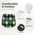 thumbnail image 4 of Daiia Green Squares Pattern Women's 2 in 1 Running Shorts - Lightweight Athletic Workout Gym Yoga Shorts Liner with Phone Pockets-X-Large, 4 of 7