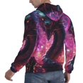 thumbnail image 6 of Wukai Neon Futuristic Dragon Print Men Hoodies Fleece Sweatshirts Long Sleeve Sweaters Pullover Fall Outfits Winter Clothes-XX-Large, 6 of 7