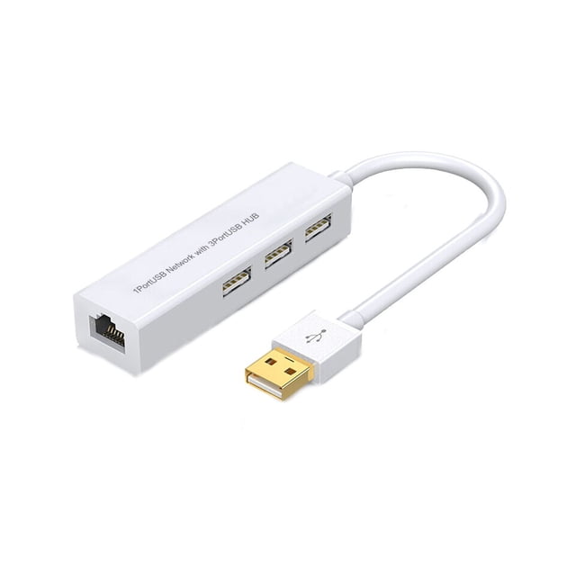 HUB USB Elegate 3 Puertos USB 1 Puerto Ethernet RJ45