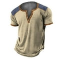 thumbnail image 1 of T-shirt Homme Tendance Rue Impression 3D Art Numérique Manches Courtes Patte de Boutonnage Tee Décontracté Mode Confort, 1 of 2