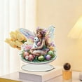 thumbnail image 6 of hulanddfd Exquisite Fairy Tabletop Figurine Decorations, 2D Flat Acrylic Tabletop Standing Figurine Display Stand for Office Desk Carving Table Family Bedroom Living Room, 6 of 6