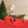thumbnail image 3 of Christmas Tree Storage Bag, Waterproof and Dustproof, Fits Up to 9 Foot Artificial Xmas Holiday Tree with Reinforced Handles & Dual Zipper(Red), 3 of 8