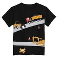 thumbnail image 4 of Gubotare Toddler Boy Summer Clothes Boys T-Shirts Summer Graphic Short Sleeve Tees Kids Casual Tops Car Sizes 7-8T (Black,7-8 Years), 4 of 4