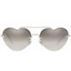 thumbnail image 2 of Miu Miu FOREVER IN LOVE MU62US 1BC5O0 58 Silver/Grey Shaded Mirror Sunglasses, 2 of 3