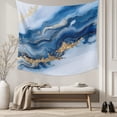 thumbnail image 5 of Blue Marble Tapestry for Bedroom Wall Hanging Tapestry, Modern Abstract Art Ceiling Backdrop Tapestries Poster Blanket Wall Decor for Teens Room Living Room Dorm 55" x 73", 5 of 8