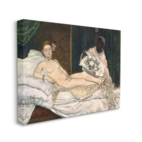 Stupell Home Décor Woman Lounging Classic Figure Painting Canvas Wall Art by Edouard Manet