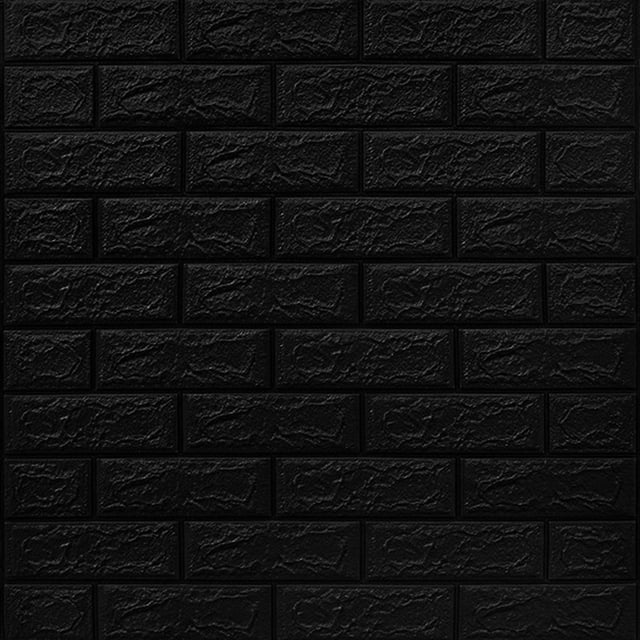 Gray 70x77cm PE Foam Self Adhesive 3D Wall Stickers Wallpaper