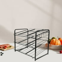 HOMOBABE 1-Pack Pantry Can Organizer Multi-Layer Design for Kitchen Cabinet and Countertop Space Saving Storage