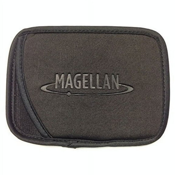 Magellan Neoprene Black Slip Case with Embroidered Logo for 3.5 inch GPS