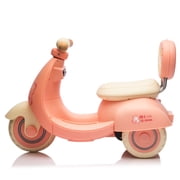 pink 12V Kids Ride On Electric Motorcycle,3 -Wheel Toddler Scooter with Parents Control For 1-3 Years BABY