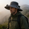 thumbnail image 3 of BBilaBu Wide Brim Solar Fan Hat, USB Rechargeable Cooling Cap with Sun Protection, Breathable Mesh, Hands Free Fan for Fishing, Hiking, Gardening, 3 of 6