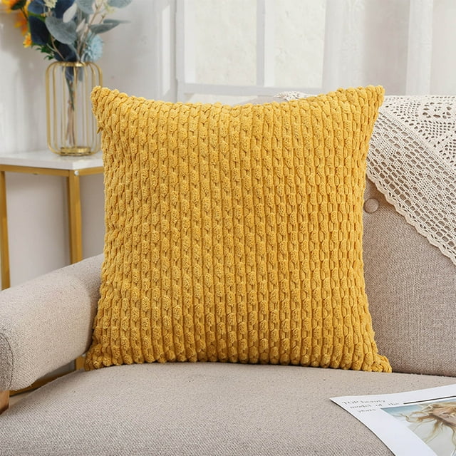 Fiudx Almohada de Pana, Funda de Tela Resistente de Cordura, Cojín Suave y Acogedor para Sala de Estar, Decoración de Oficina con Cremallera Oculta, Dormitorio de Fácil Cuidado, Ajuste Tradicional Mo