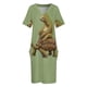 thumbnail image 3 of Vestido holgado con bolsillos para mujer, elegante y holgado, de verano., 3 of 6