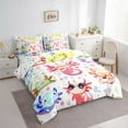 thumbnail image 3 of jejeloiu Watercolor Ocean Axolotl 7-Piece Queen Bedding Set,Sea Animal Doughnut,Microfiber Reversible Decor For Kids, 3 of 8