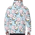 thumbnail image 3 of Bingfone Cute Panda Bear Men's Drawstring Hoodie Long Sleeve Pocket Sweatshirts-Large, 3 of 6