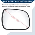 thumbnail image 5 of No.8790148060 Mirror Glass Replacement W/ Backing Plate for Lexus RX330 RX350 RX400h 2006-2009 for Toyota Tacoma 2005-2015 Right Side 1 Set, 5 of 6