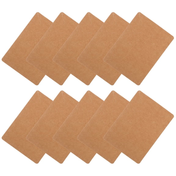Luxshiny 50Pcs Jewelry Display Cards Kraft Paper Earring Holder Cards in Brown for Retail and Trade Use
