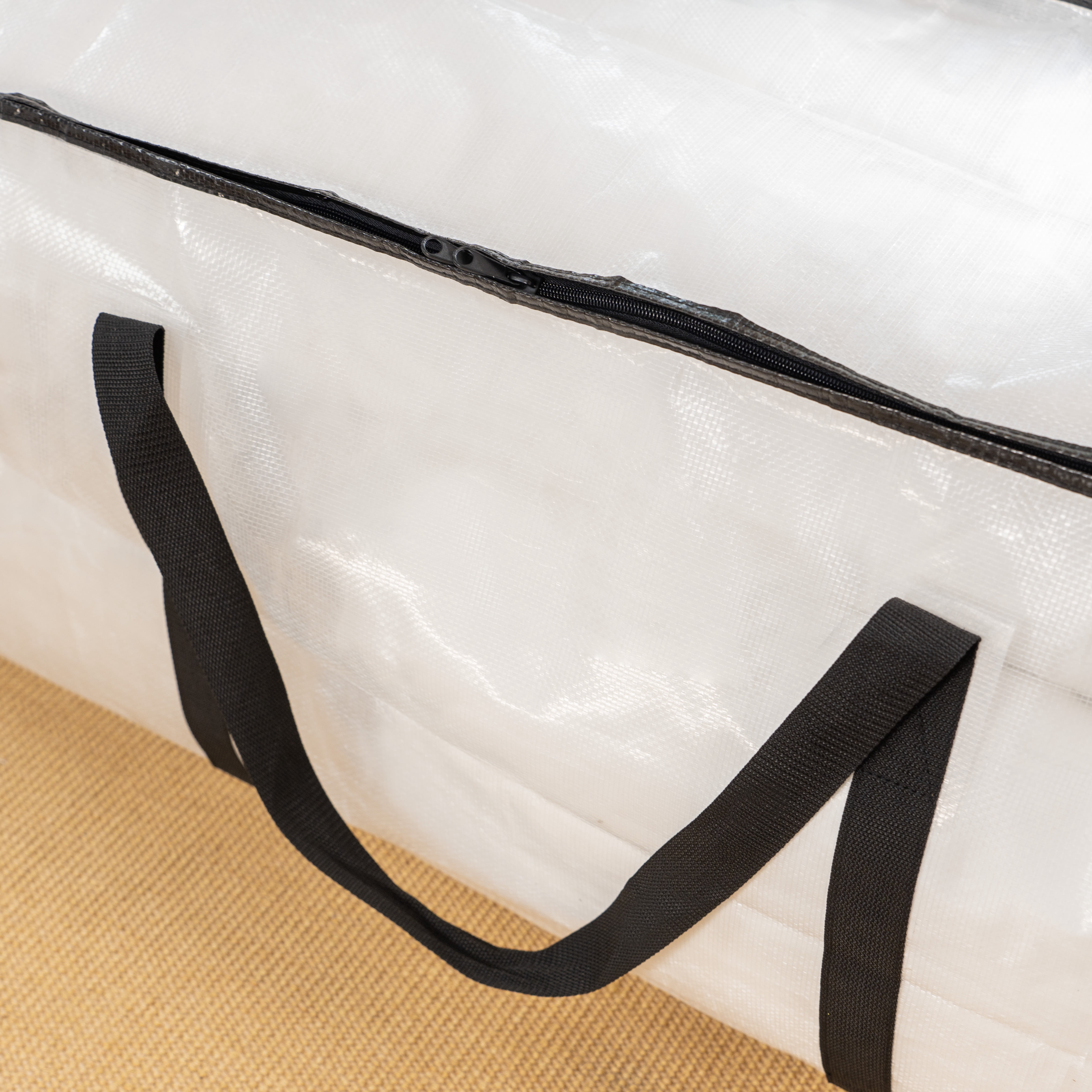 Mainstays Heavy Duty Clear 62 Gallon Storage Bag with Dual Carry Handles