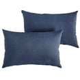 thumbnail image 3 of Sunbrella  Spectrum Indigo Indoor/Outdoor Knife Edge Pillow (Set of 2) 12 in H x 24 in W, 3 of 5