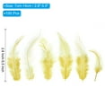 thumbnail image 2 of Uxcell 2.8''-5.5'' Saddle Hackle Rooster Feather Bulk Natural Feathers Fluffy Craft Feathers 100 Pcs Yellow, 2 of 6