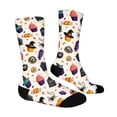 thumbnail image 5 of Men Women Halloween Printed Mid-Calf Socks Soft Breathable Stretch Comfort Fit Socks, 5 of 6
