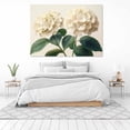 thumbnail image 3 of Mudket Cream White Hydrangea Botanical Illustration Canvas Wall Art, Floral Wall Decor, Framed Ready to Hang Artwork for Living Room Bedroom Bathroom - 12"L x 8"W, 3 of 10