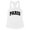 White, variant on Paris College Style Tank Top Fitted Racerback Women's Large White