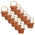 thumbnail image 2 of ColoMX 12 piezas mini canasta de flores pequeñas canasta tejida decoraciones decorativas de cesta decorativa, 2 of 7