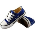 thumbnail image 3 of Boys and Girl Low Top Canvas Kids Lace up Sneakers, 3 of 9