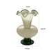 thumbnail image 2 of Jarrón de vidrio con borde ondulado, estilo vintage, for decoración del hogar, flores frescas y secas., 2 of 9