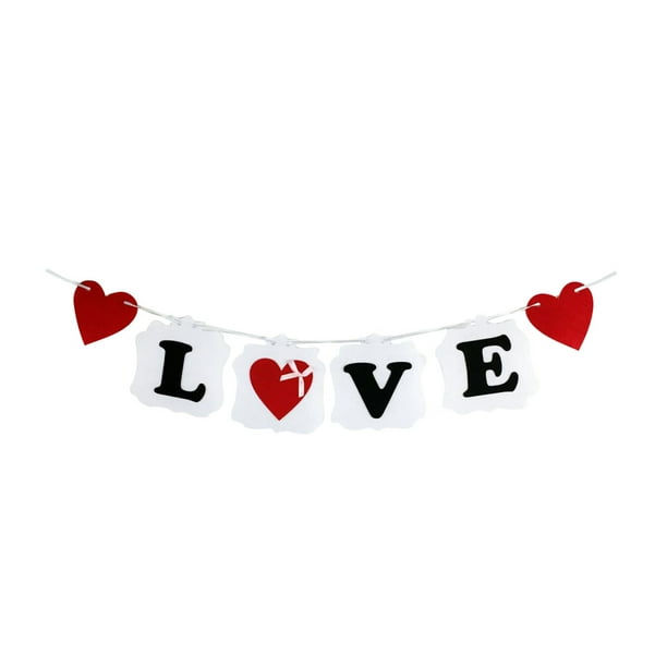 Decoración de San Valentín, abrazos y de pancartas de amor para decoración de de San Valentín, decoración de despedida de soltera, le perfecl Abrazos Amor Colgando Banner