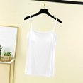 thumbnail image 2 of WTXUE Camisole Tops for Women Tank Top for Women Sleeveless Tops with Built in Bras Shelf Bra Padded Shirt 2024 Casual Tanks Loose Fit, White Large, 2 of 6