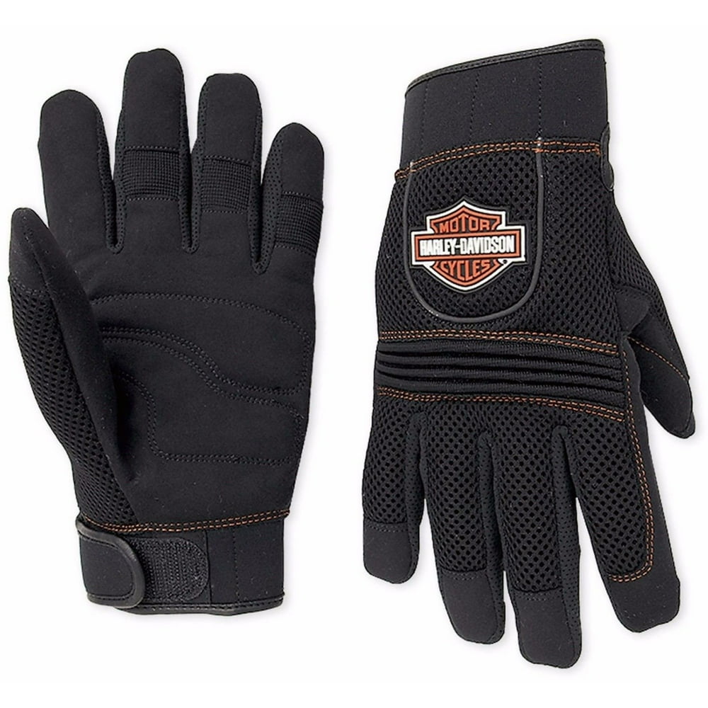 HarleyDavidson™ Men's Mesh FullFinger Riding Gloves 9826307VM