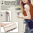 thumbnail image 6 of Dteck Wallet Crossbody Bag Case for Google Pixel 9 / 9 Pro,Magnetic Leather Zipper Pocket Built-in Card Slots Case Shockproof Full Body Protective Kicktand Cover with Wrist/Shoulder Strap,White, 6 of 9