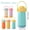 Purple, variant on Xyadri Personalized Kids Water Bottle Insulated Cup, Vacuum Insulated Tumbler Set with Lid Lock Handle for School Daycare Sports Travel, Winter Mug for Women and Kids, Reusable Water Cup Set