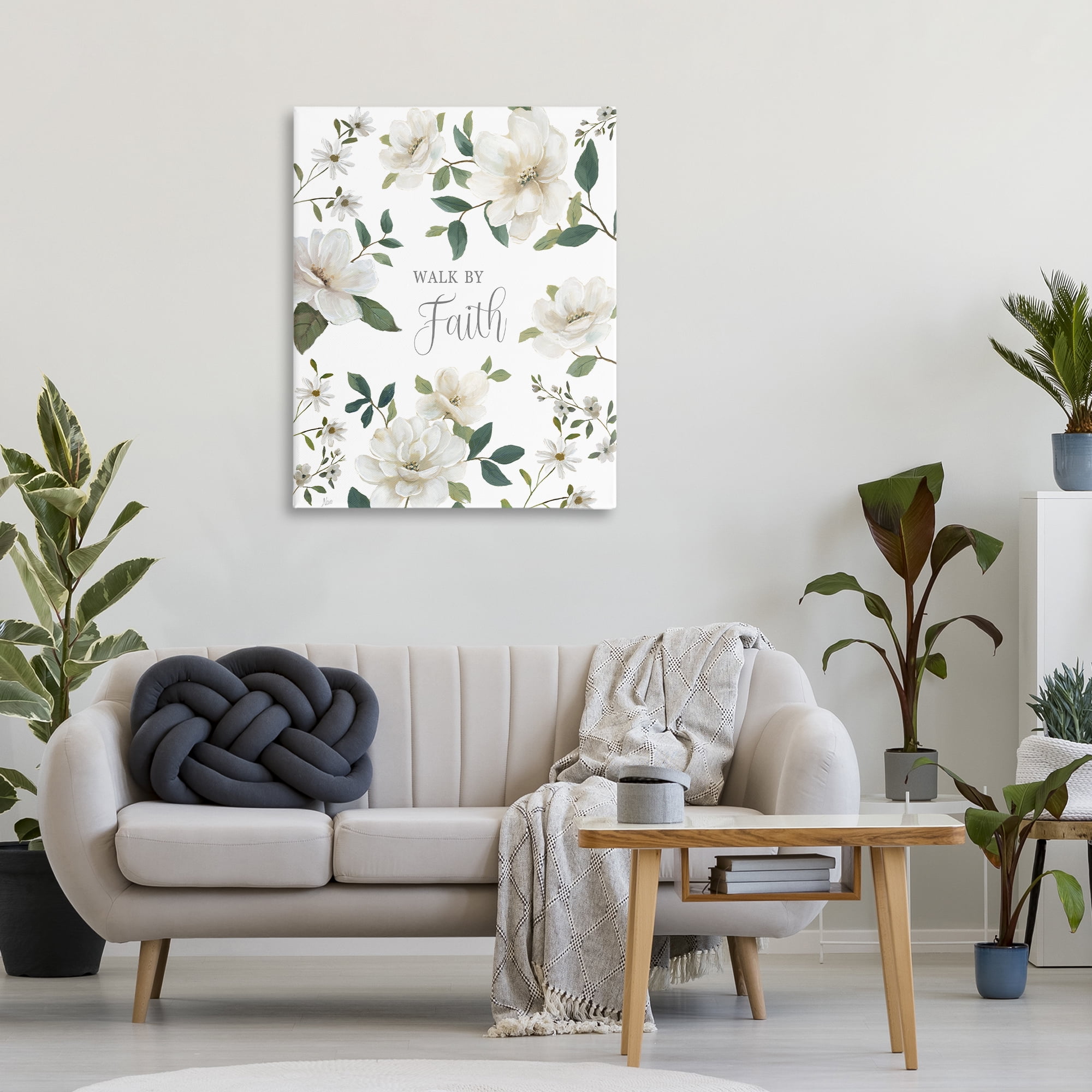 Stupell Industries Floral Walk By Faith Canvas Wall Art, design by Nan