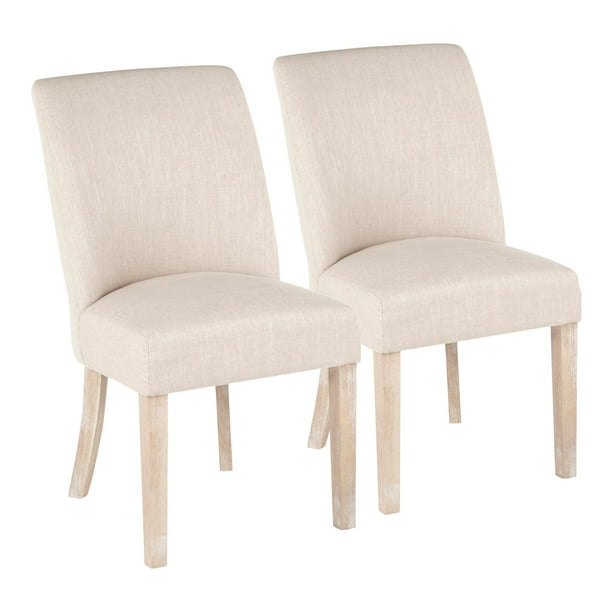 Tori Farmhouse Dining Chair In White, White Washed Wood Dining Chairs