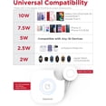 thumbnail image 3 of Gigastone 2 in 1 Dual Wireless Charging Pad Compatible with iPhone 12/12 Pro/12 Pro Max/11/11 Pro/XS Max/XR/XS/X/8, Galaxy S21/S20/Note 10/S10/S9/S8/Note 8, Apple Watch 6/SE/5/4/3/2/1, Airpods Pro, 3 of 6