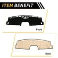 thumbnail image 6 of Unique Bargains Dash Cover for Ford Maverick 2022-2024 Dash Board Mat Thickened Anti-Slip Dash Cover Mat Pad Polyester Center Console Dashboard Cover Pad Carpet Black, 6 of 6