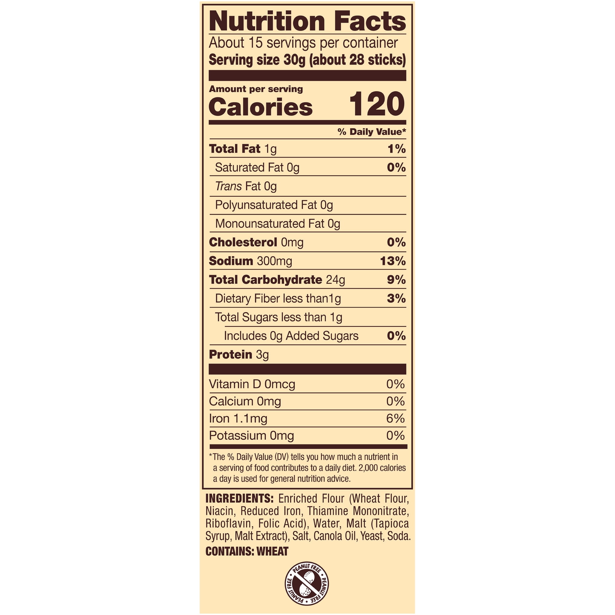 Snyder S Pretzel Sticks Nutrition Facts Besto Blog