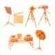 thumbnail image 2 of Equipo de tiro simulado, accesorios, modelo de luces de fotografía, decoración, necesita escena pintada a , modelo para Hugo Escena de diorama, 2 of 10