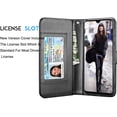 thumbnail image 5 of Tekcoo Wallet Case For Galaxy A10 / A20 / A30 / A50 / A70, Tekcoo [Black] Luxury PU Leather Wallet Case Wrist Strap Flip Folio [Detachable Magnetic Hard Case] & Kickstand ID&Credit Card Slots, 5 of 6
