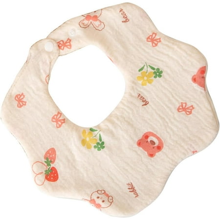 

WCX Printed Bib For Newborns Baby Drooling Bib Cotton Burping Cloth Soft & Comfortable Infants Teething Bib-0614