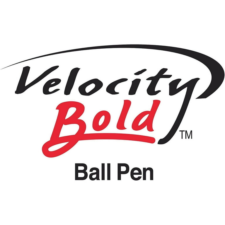 BIC Glide Velocity Bold Ballpoint Pens, Bold Point (1.6 Mm), Blue Ink Pens,  Tran