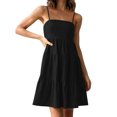 thumbnail image 1 of Mini vestido sólido sin mangas de playa informal de verano para mujer Fridja  hjkh4515, 1 of 9