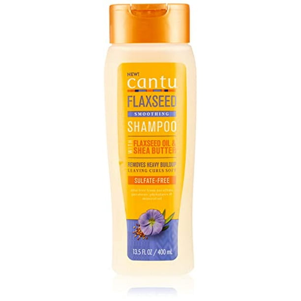Cantu Flaxseed SulfateFree Exfoloating Shampoo with Flaxseed Oil