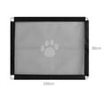 thumbnail image 2 of OULII Freestanding Dog Barrier Fence Outdoor Protective Fence Black Mesh Fabric 1Pcs, 2 of 6