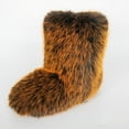 thumbnail image 4 of Women's faux fur boots furry snowshoes elegant and stylish booties warm and comfortable non-slip outdoor flats, 4 of 4